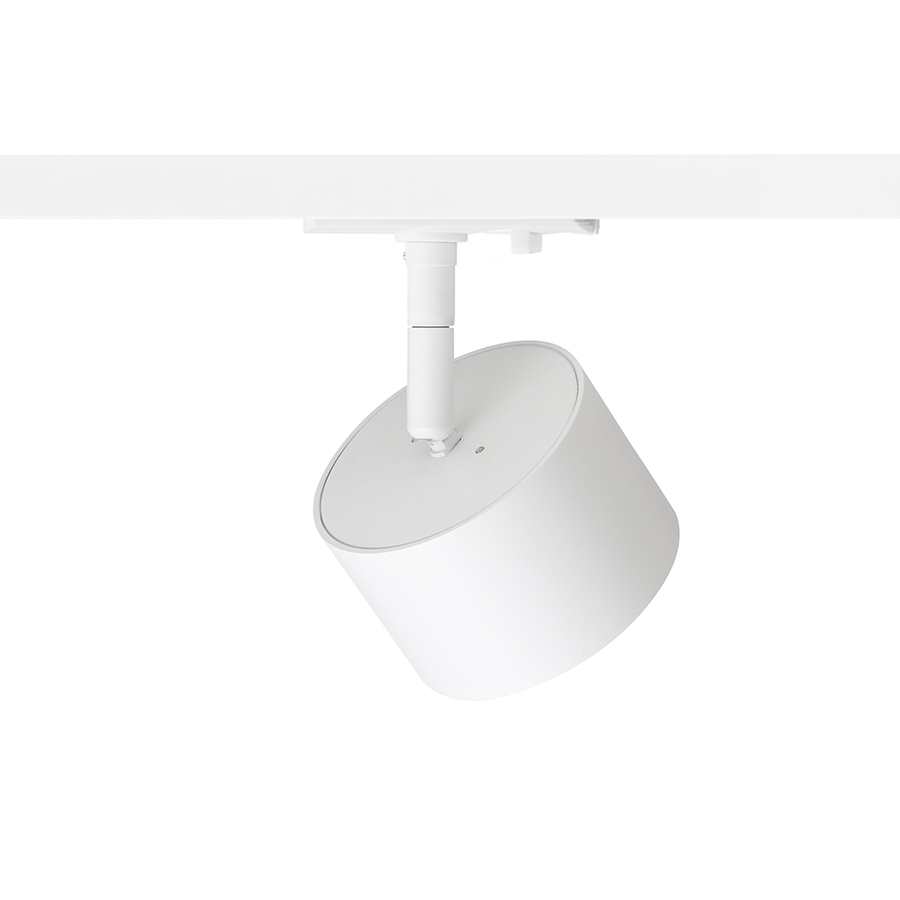 Dispozitiv de fixare reglabil din aluminiu cu un adaptor pentru o cale cu 1 circuit, PIXEL șină cu 1 alb 230V LED GX53 7W
