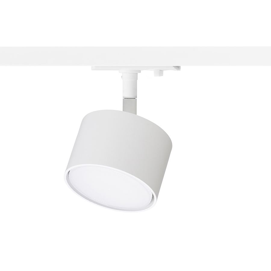 Dispozitiv de fixare reglabil din aluminiu cu un adaptor pentru o cale cu 1 circuit, PIXEL șină cu 1 alb 230V LED GX53 7W