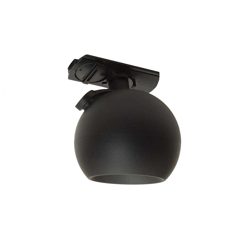 Spot pentru șine cu 1-circuit în două opțiuni de culoare pentru surse de lumină cu priză GU10, SIENA DIMM șină cu negru 230V LED 9W