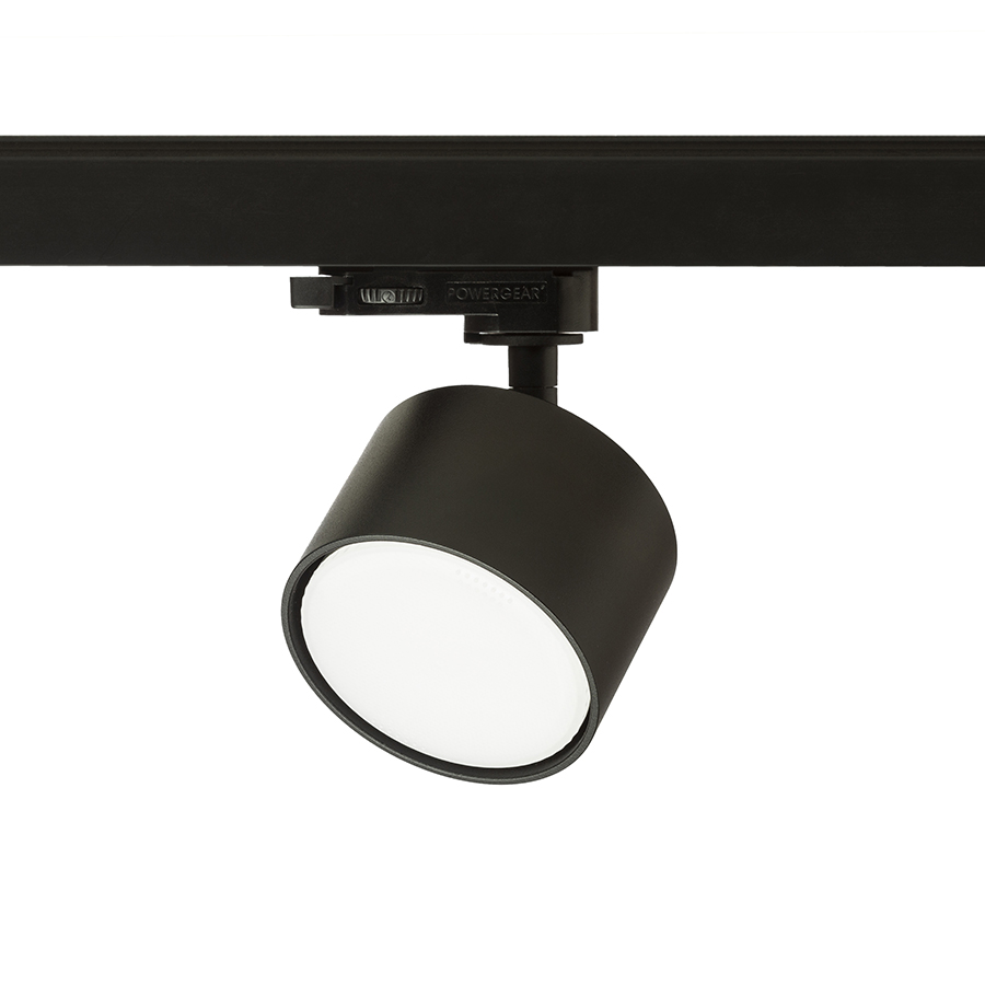 Dispozitiv de fixare reglabil din aluminiu cu un adaptor pentru o cale cu 3 circuite, PIXEL sina cu 3-circuite negru 230V LED GX53 7W