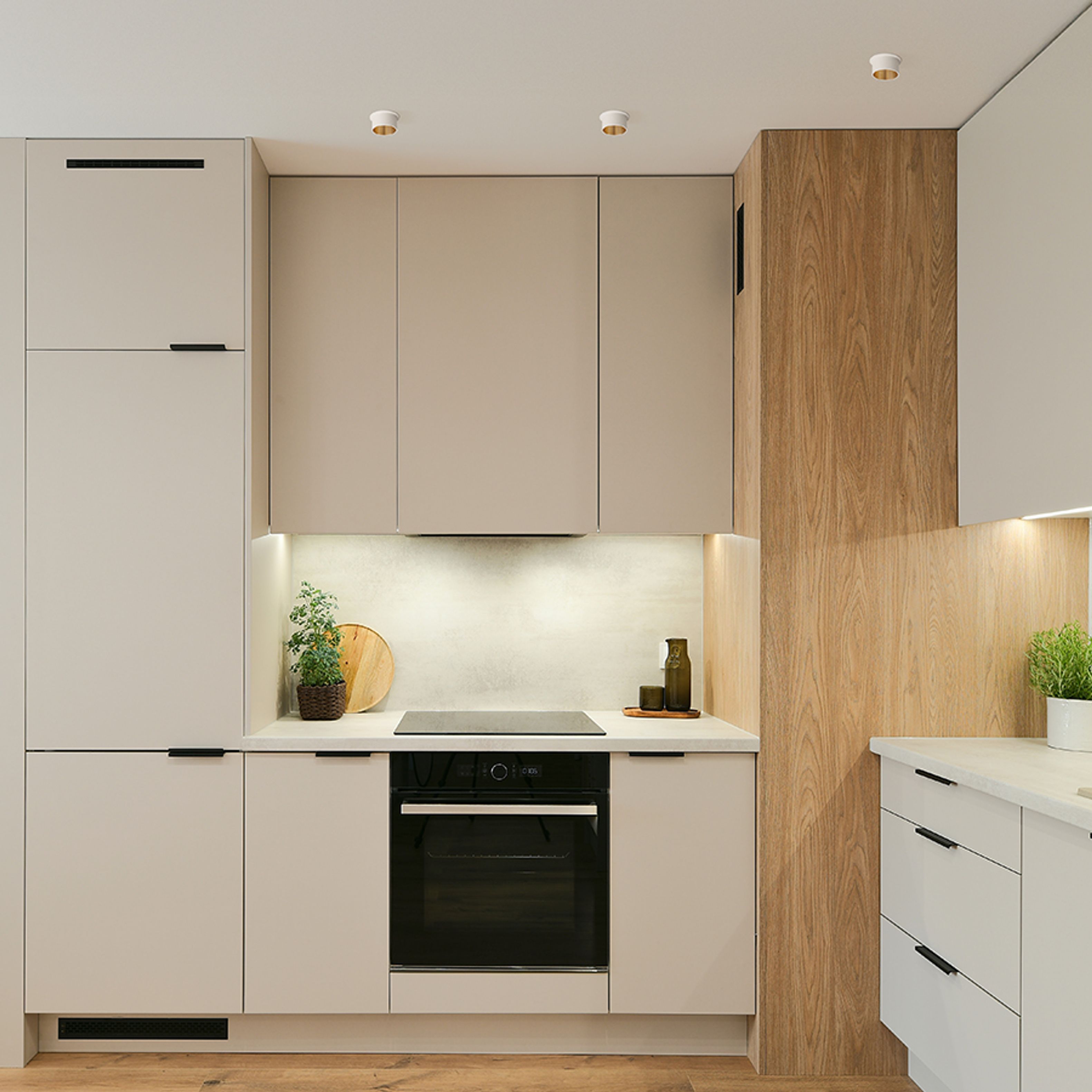 Lumina partial incastrata din aluminiu in diverse versiuni de culoare, conceputa pentru utilizare, ORTA încastrat alb/auriu 230V LED GU10 9W