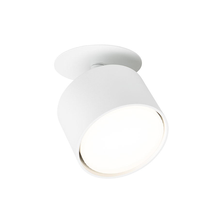 Corp de iluminat semiincastrat din aluminiu cu reflector reglabil pentru surse de lumina LED, PIXEL încastrat negru 230V GX53 7W