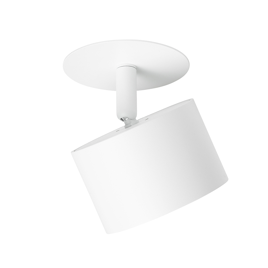 Corp de iluminat semiincastrat din aluminiu cu reflector reglabil pentru surse de lumina LED, PIXEL încastrat alb 230V GX53 7W