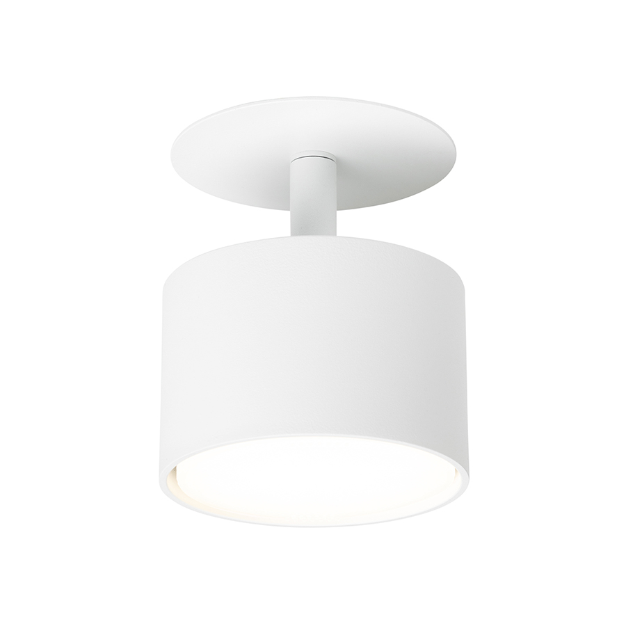 Corp de iluminat semiincastrat din aluminiu cu reflector reglabil pentru surse de lumina LED, PIXEL încastrat alb 230V GX53 7W