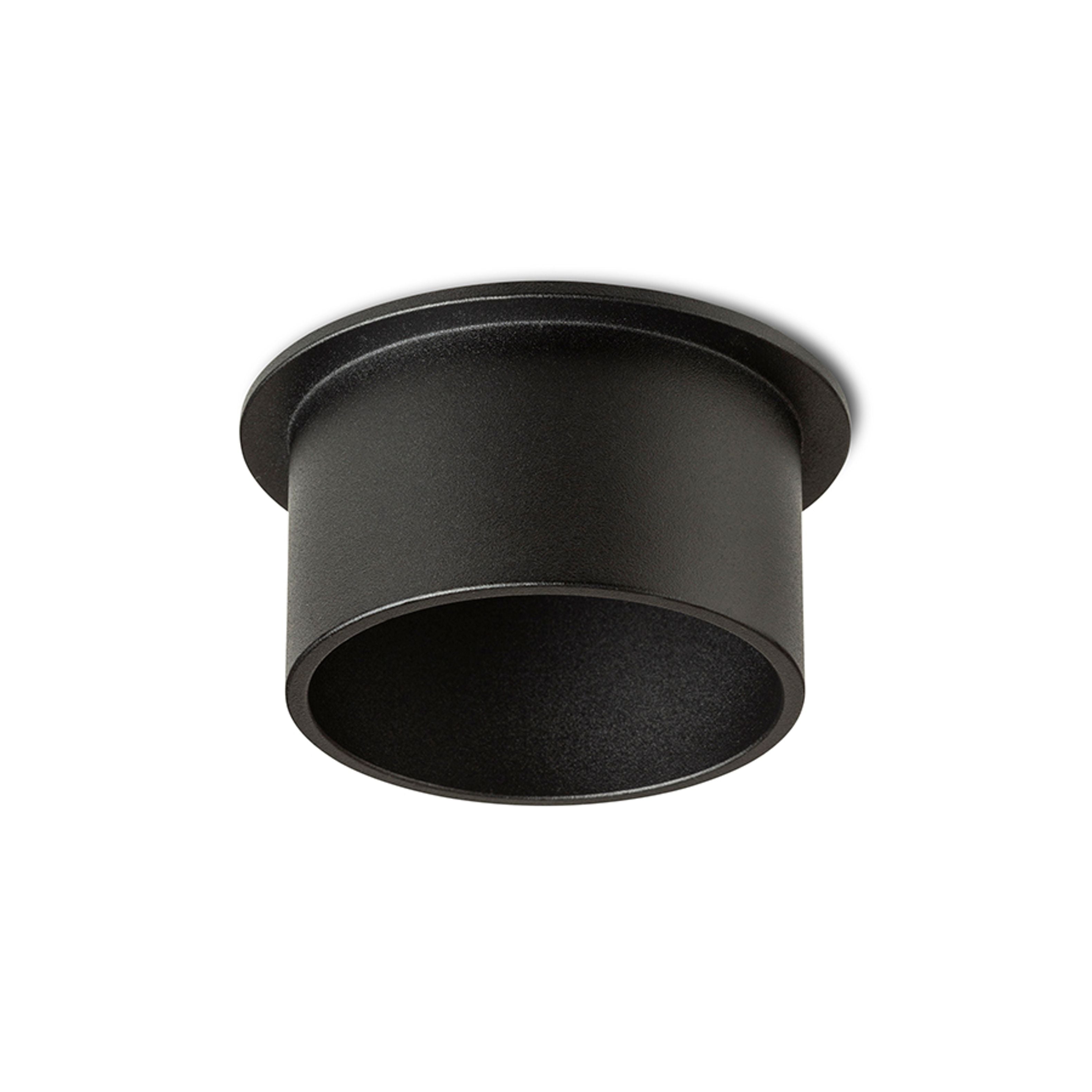 Spot parțial încastrat din aluminiu ORTA încastrat negru 230V LED GU10 9W