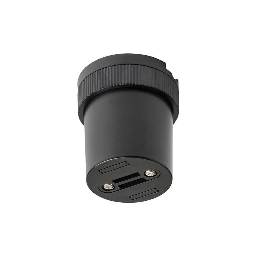 Suport aplicat cu opțiune de conectare pentru banda textilă WAVE 24V=, WAVE maner montat pe suprafata negru