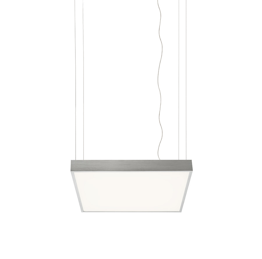 Suport LED cu profil din aluminiu, cu design elegant, cu difuzor PMMA de culoare opală pentru, STRUCTURAL LED 55x55 suspendat aluminiu 230V 48W 3000K