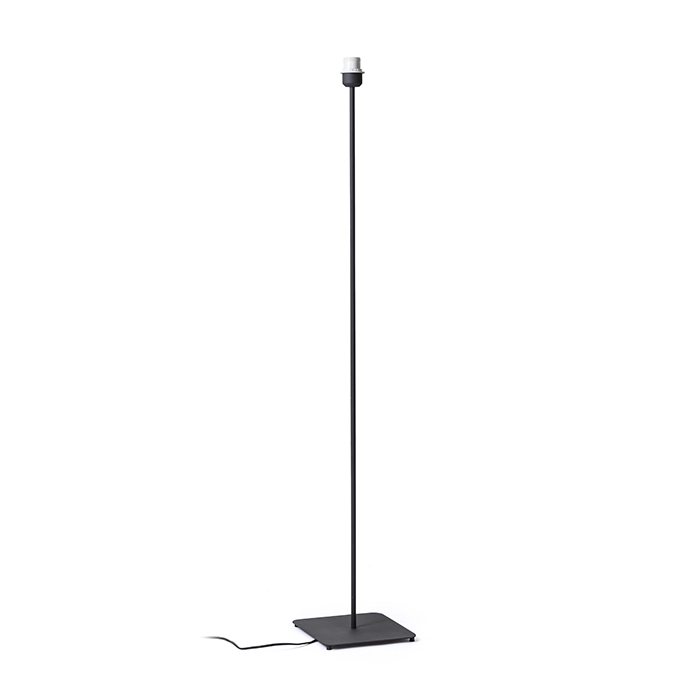 Suport metalic pentru nuanțe cu clemă E27, CORTINA bază de podea negru 230V LED 15W