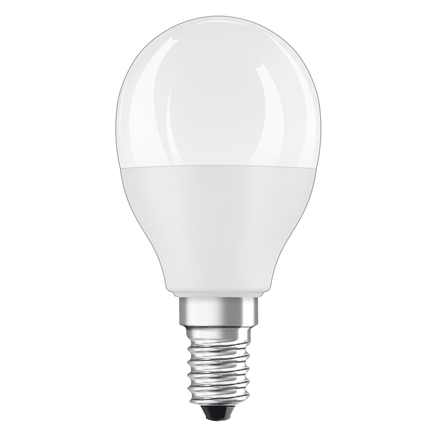 Sursă LED care poate fi folosita cu tehnologie RGB sau iluminare albă caldă, OSRAM RGBW iluminator mat 230V E14 EQ40 2700K