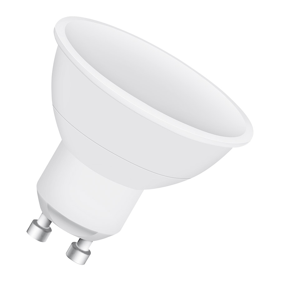 Sursă LED care poate fi folosita cu tehnologie RGB sau iluminare albă caldă, OSRAM RGBW PAR16 alb 230V GU10 EQ25 2700K