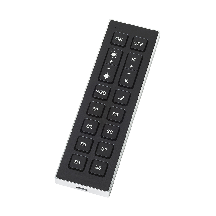 Telecomanda TUYA pentru sistemele VEGA V sau WAVE 24V, VEGA TUYA negru/gri argintiu