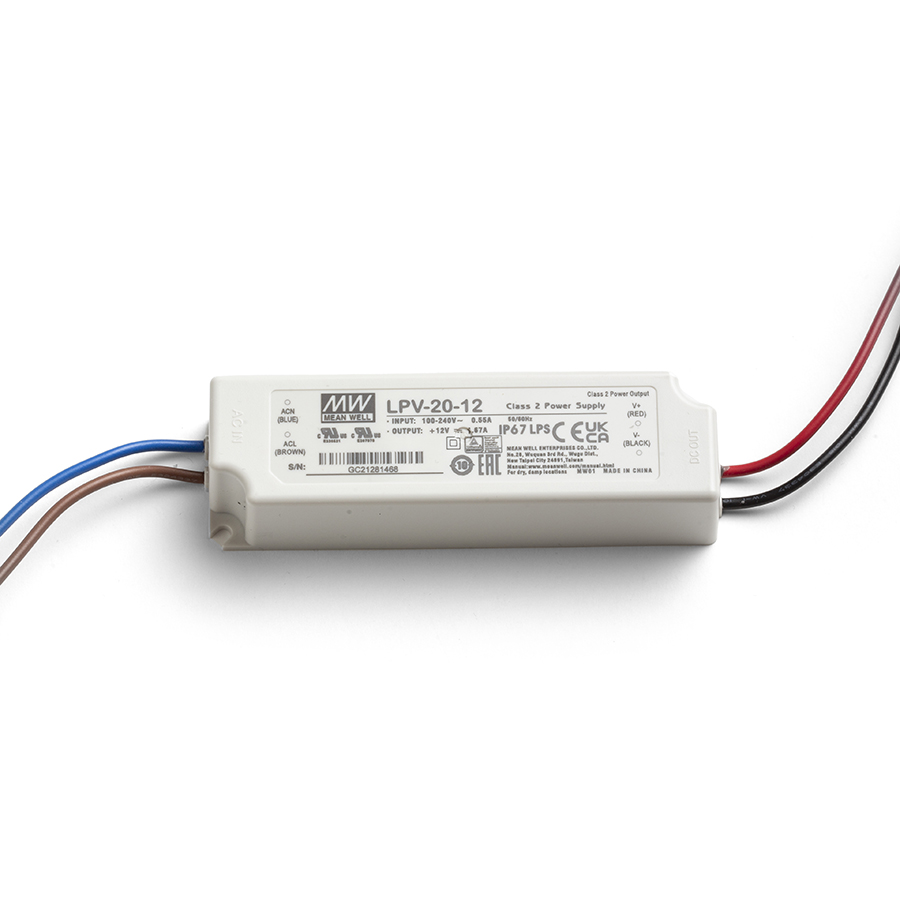 Transformator 12V DC, TRAFO 0-20W 230V/12V= 20W IP67 accesorii