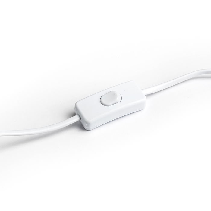 Veioză minimalistă cilindrica cu abajur din materail textil, CAMINO de masă cu alb ciment 230V LED E27 15W